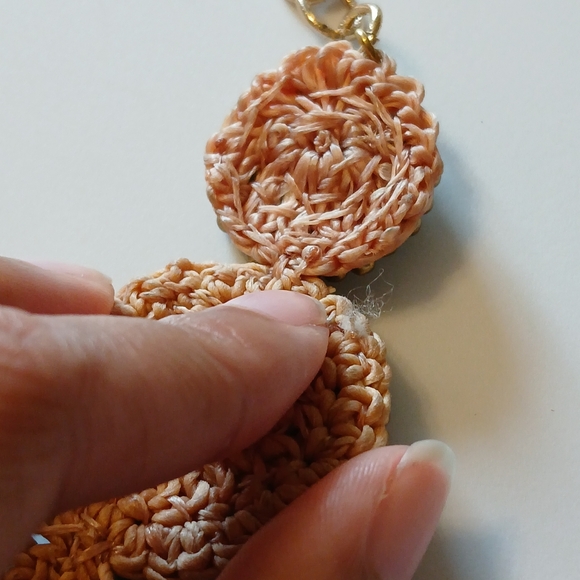 Sunburst Blue Green Gold Tone Floral Cluster Crystal Beaded Chain Necklace - Picture 11 of 15